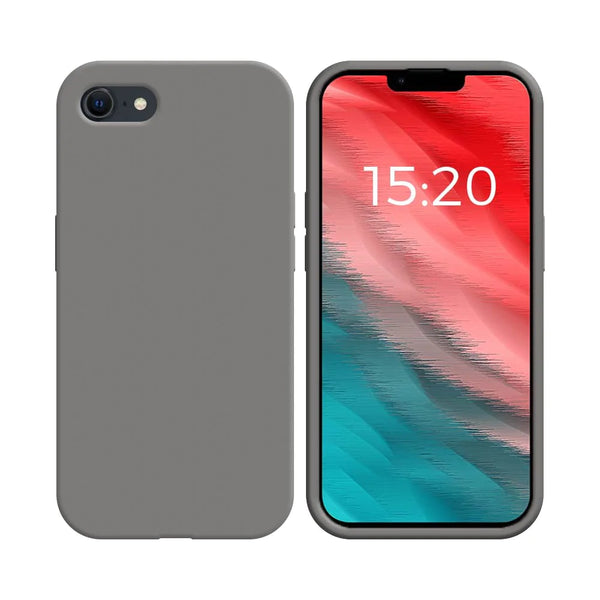 Coque Silicone pour Apple iPhone 7/iPhone 8/iPhone SE (2nd Gen) /23 Gris