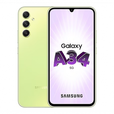Samsung Galaxy A34 5G 128 Go Argent - Neuf