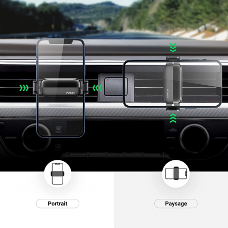 Support Téléphone Voiture Universel UGREEN -Noir